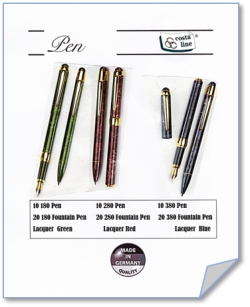 # 10180 Pen 20180 Fountain 10280 Pen 20280 Fountain 10380 Pen 20380 Fountain #