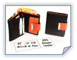 45 A10  Wallet  Black & Brown