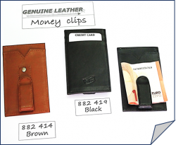 Money Clips: 882 414 Brown 882 419 Black