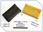 762  19  Black  GENUINE  LEATHER TOBACCO  POUCHES