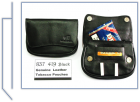 837  419 Black  Genuine Leather Tobacco Pouches