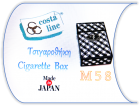 Top Cigarette Box: Collection M 58:  Black, Red, Blue.
