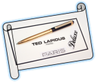 TED LAPIDUS  PENS  '' Line DELUXE,,