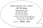 122  39  Black  Leather  Cigarette Case - Packet
