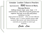 800 424  Brown - Black  800  414 Havana Brown  Tobacco Pouches